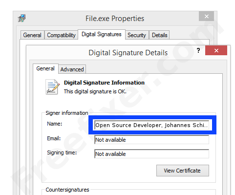 Screenshot of the Open Source Developer, Johannes Schindelin certificate